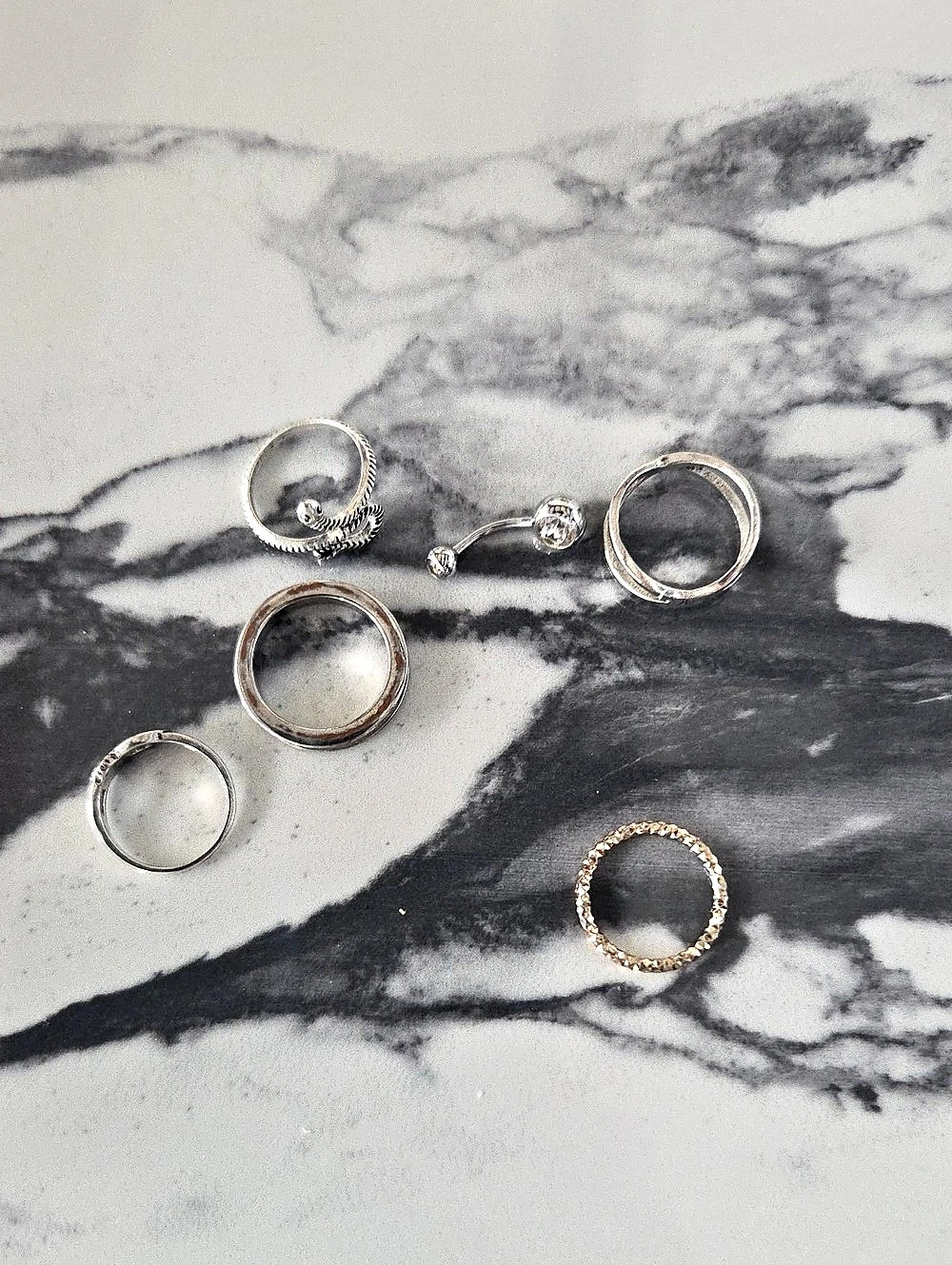 Silver & Gold Ring Jewelry Lot